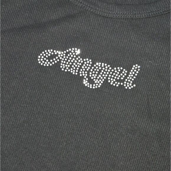No Boundaries Y2K Style Rhinestone Angel Baby Tee Plus Size NWT - Picture 3 of 4